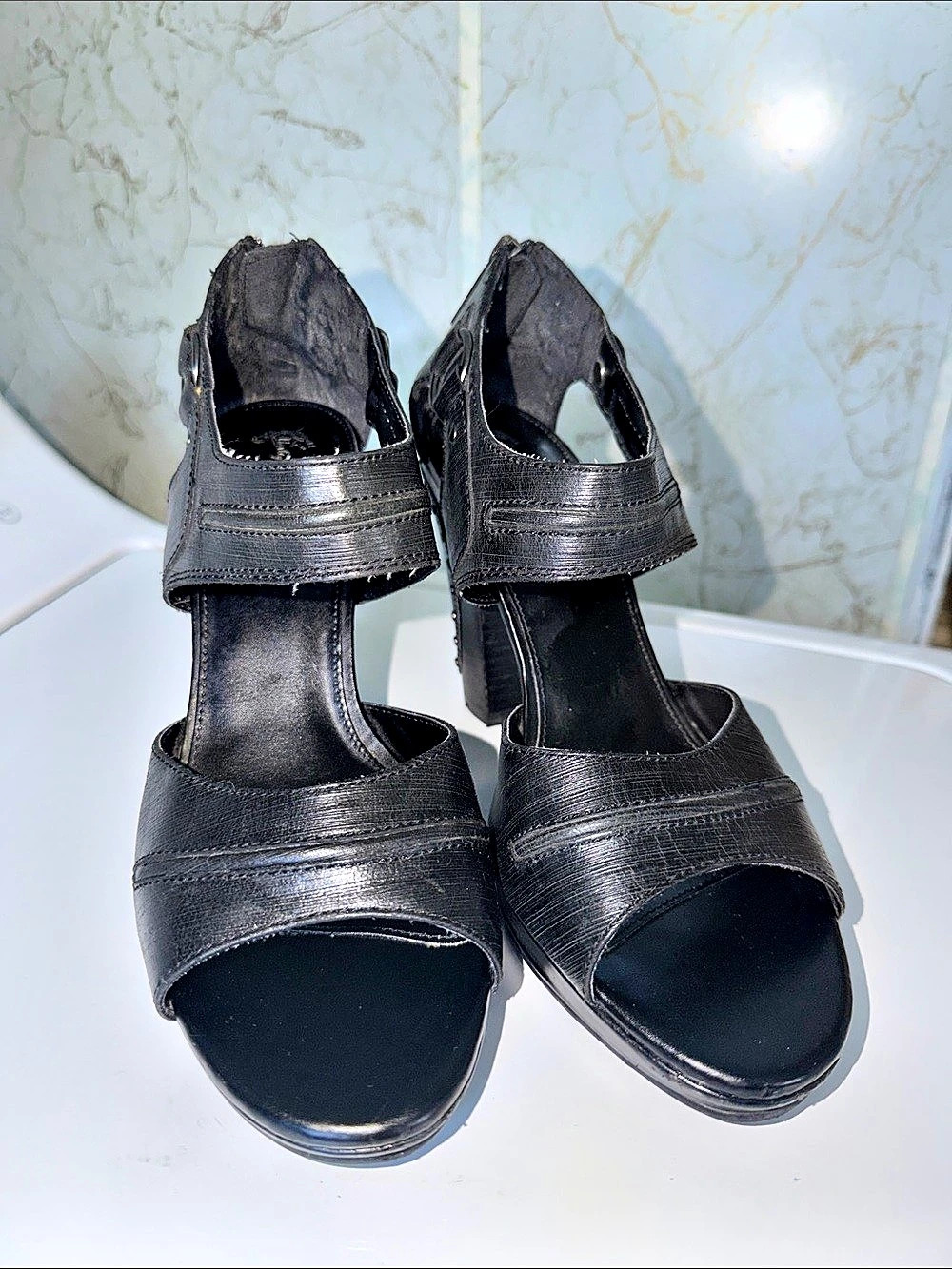 Harley Davidson Studded Platform Heels Black US 9.5